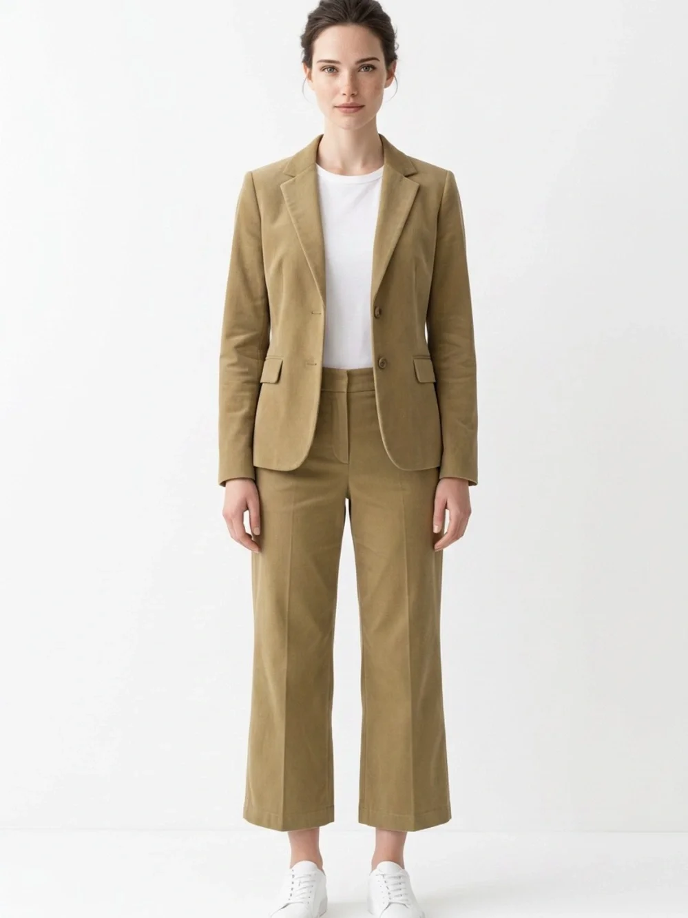 J Crew Cafe Wide Leg Women's 14 Sugar Brown Chino Trouser Business Casual Pants